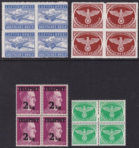 Stamp germany feldpost blocks - stamp,