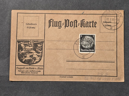 1941 german reich - 1941, luftpost
