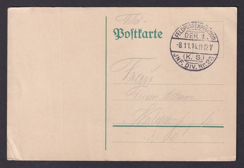 Wwi german feldpost 1914 - german,